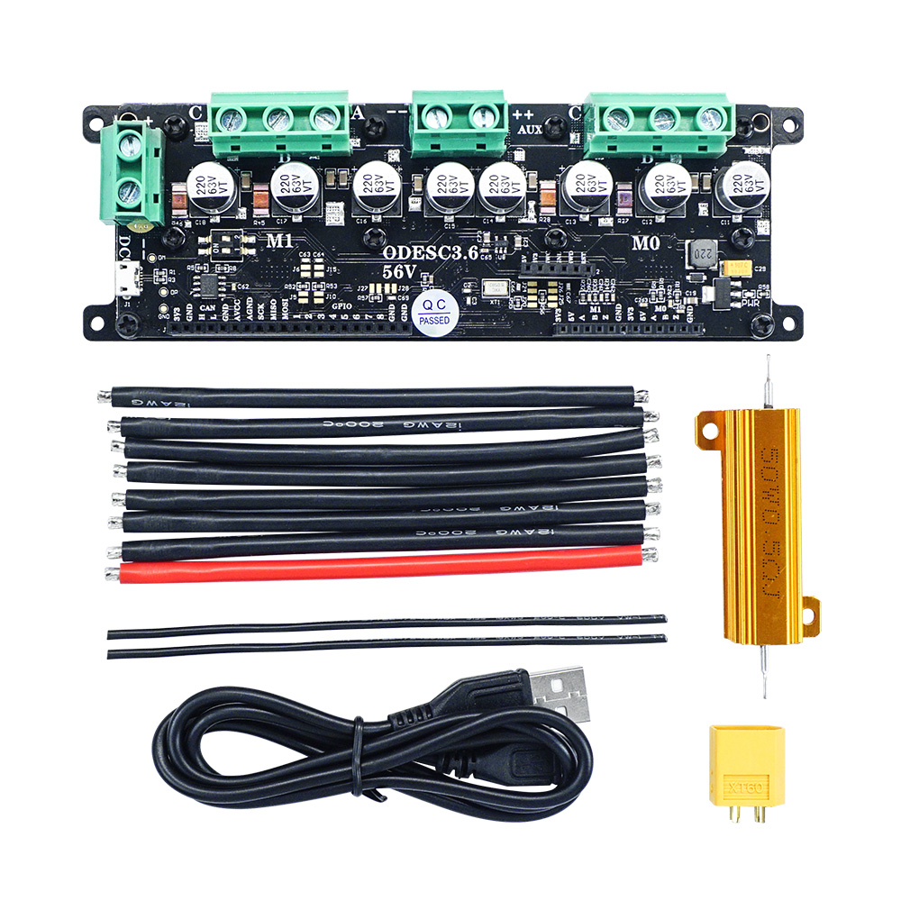 Odrive Dual Brushless Motor Controller - ODESC3.6, ODrive bazlı Yüksek Performanslı Fırçasız