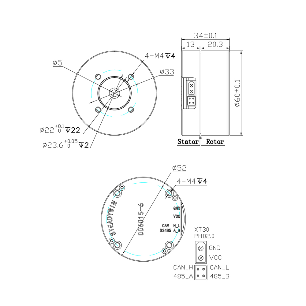 DD6015 Direkt Tahrikli Servo M - Direct Drive Servo Motor Robotics incelemesi ve fiyatı