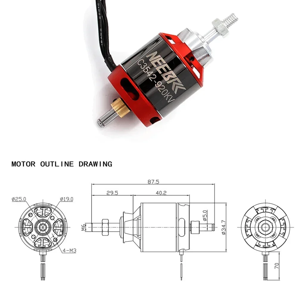 1/2/4 adet 3542 920KV 1400KV O - Brushless Motor Thrust Test Stand incelemesi ve fiyatı